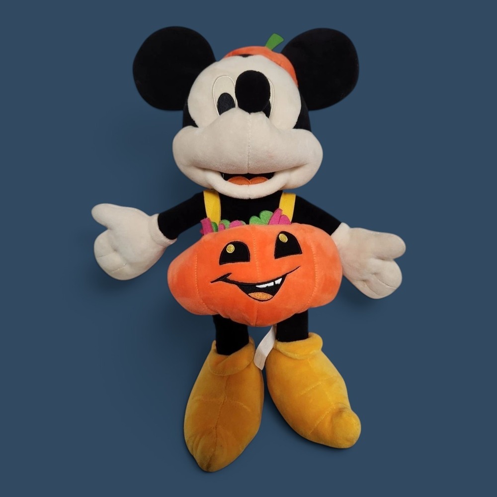 Mickey Mouse - Jack O Lantern 16 Inch Plush from Disney Store Halloween